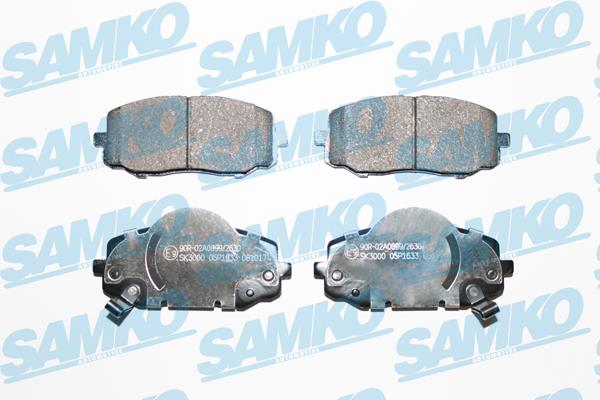 Samko 5SP1633 Brake Pad Set, disc brake 5SP1633