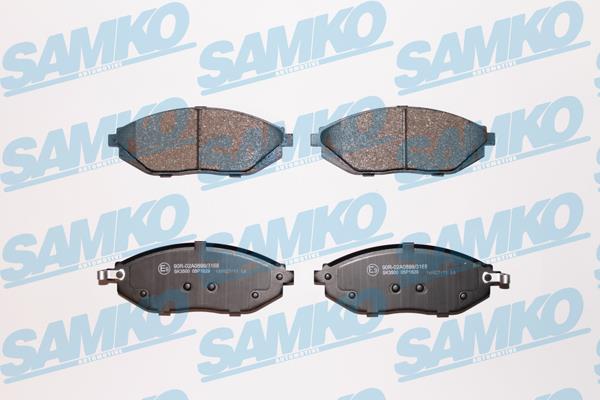 Samko 5SP1629 Brake Pad Set, disc brake 5SP1629