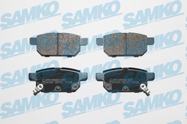 Samko 5SP1571 Brake Pad Set, disc brake 5SP1571