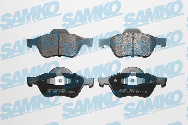Samko 5SP1279 Brake Pad Set, disc brake 5SP1279