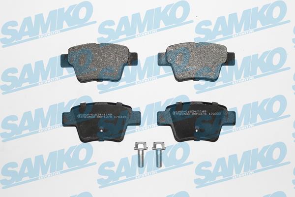 Samko 5SP1278 Brake Pad Set, disc brake 5SP1278