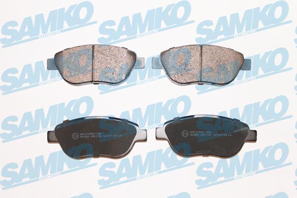 Disc brake pad set Fiat Idea: 5SP1192 Samko Brake pad set