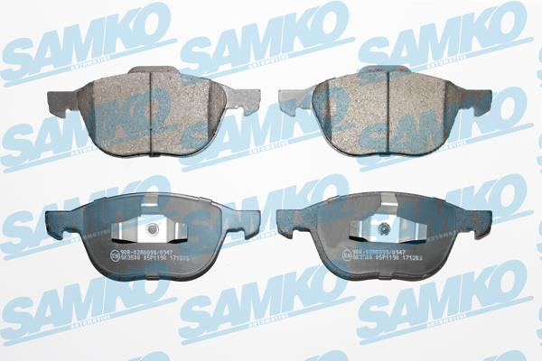 Samko 5SP1190 Brake Pad Set, disc brake 5SP1190