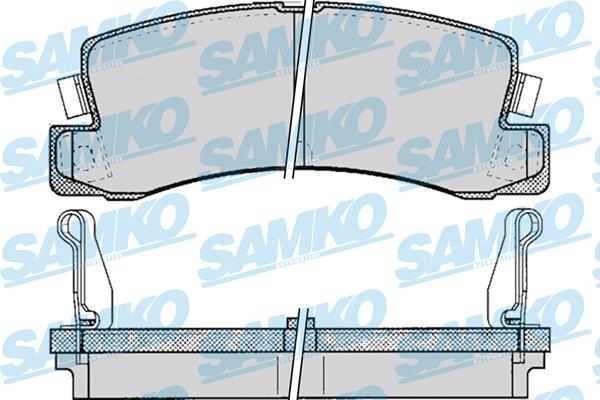 Samko 5SP061 Brake Pad Set, disc brake 5SP061