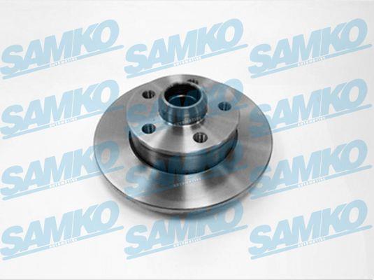 Samko V2243P Rear brake disc, non-ventilated V2243P