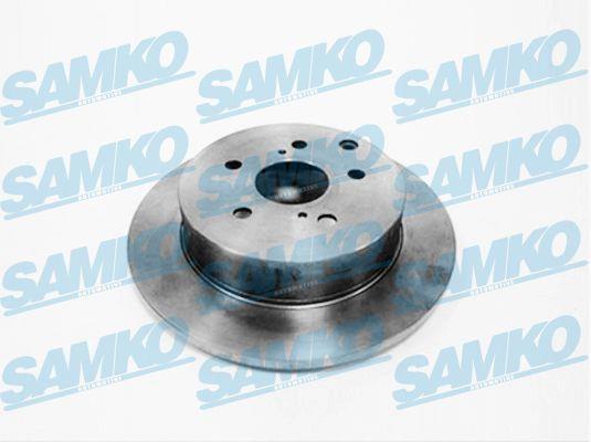 Samko T2072P Rear brake disc, non-ventilated T2072P