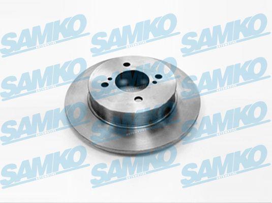 Samko S5015P Rear brake disc, non-ventilated S5015P