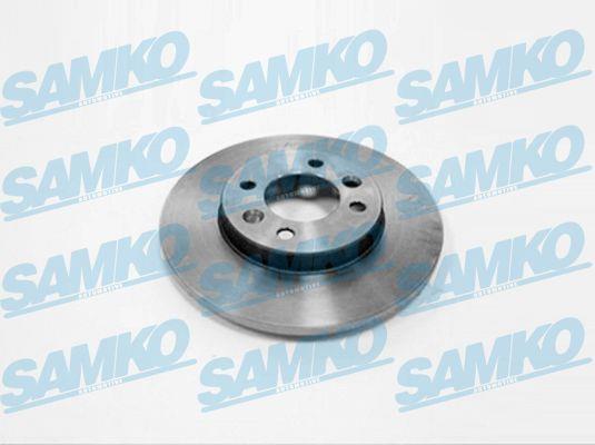 Samko R1501P Rear brake disc, non-ventilated R1501P