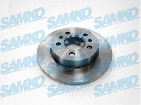 Samko R1403P Rear brake disc, non-ventilated R1403P