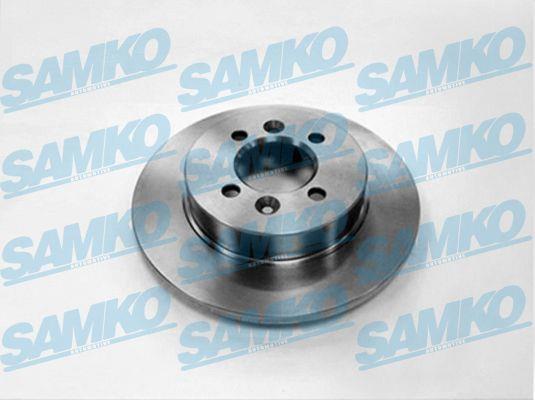 Samko R1401P Rear brake disc, non-ventilated R1401P