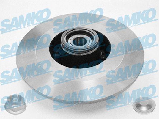 Samko R1045PCA Rear brake disc, non-ventilated R1045PCA