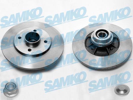Samko R1035PCA Rear brake disc, non-ventilated R1035PCA