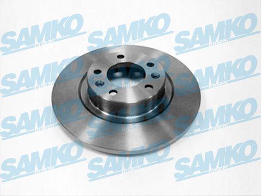 Samko P1015P Rear brake disc, non-ventilated P1015P