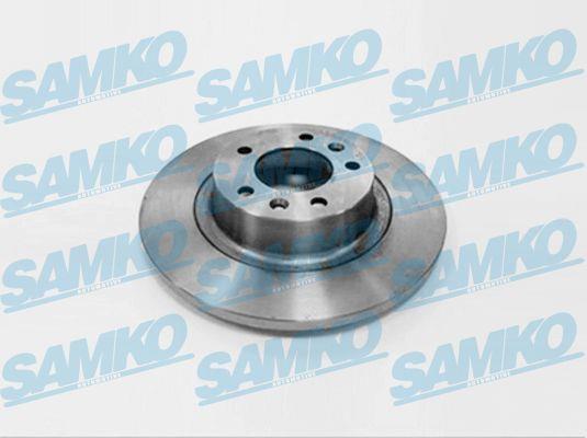 Samko P1014P Rear brake disc, non-ventilated P1014P