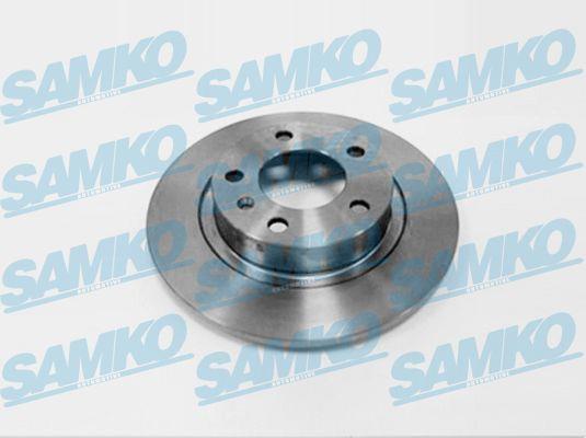 Samko O1043P Rear brake disc, non-ventilated O1043P