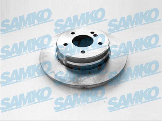 Samko M2747P Rear brake disc, non-ventilated M2747P