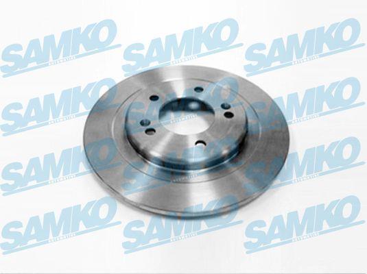 Samko H2038P Rear brake disc, non-ventilated H2038P