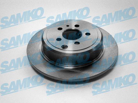Samko F2141P Rear brake disc, non-ventilated F2141P