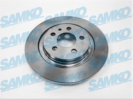 Samko F2009P Rear brake disc, non-ventilated F2009P