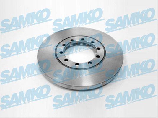 Samko F1019P Rear brake disc, non-ventilated F1019P