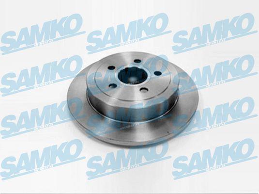 Samko C3019P Rear brake disc, non-ventilated C3019P