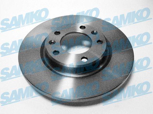 Samko C1022P Rear brake disc, non-ventilated C1022P