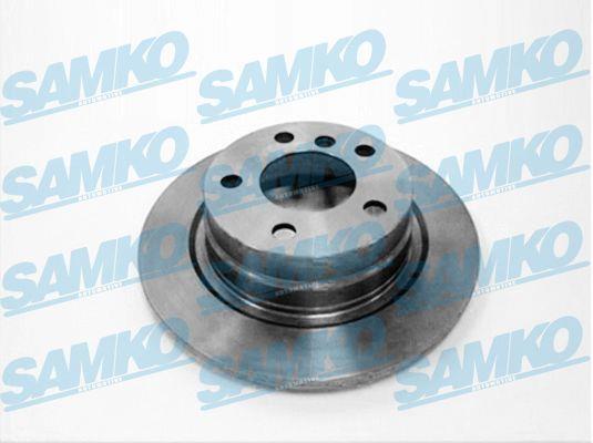 Samko B2058P Rear brake disc, non-ventilated B2058P