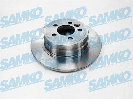 Samko A4311P Rear brake disc, non-ventilated A4311P