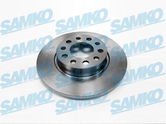 Samko A2011P Rear brake disc, non-ventilated A2011P