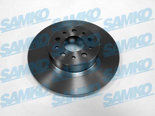 Samko A2001P Rear brake disc, non-ventilated A2001P
