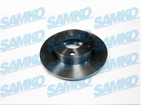 Samko A1501P Rear brake disc, non-ventilated A1501P