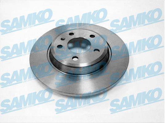 Samko A1035P Rear brake disc, non-ventilated A1035P