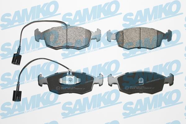 Samko 5SP1653 Brake Pad Set, disc brake 5SP1653