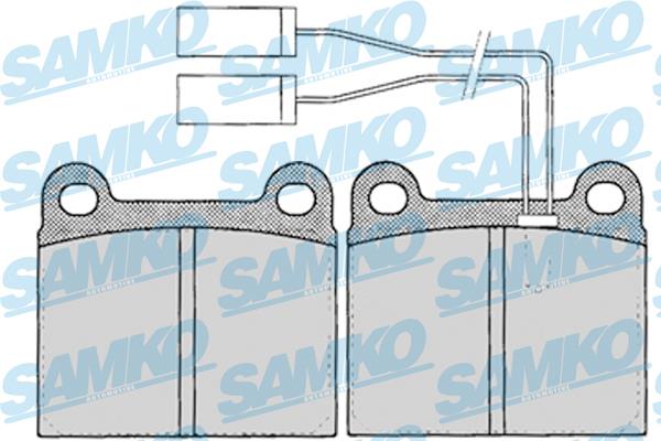 Samko 5SP023 Brake Pad Set, disc brake 5SP023