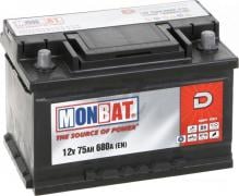 Monbat 575012068 Battery Monbat Dynamic 12V 75AH 680A(EN) R+ 575012068