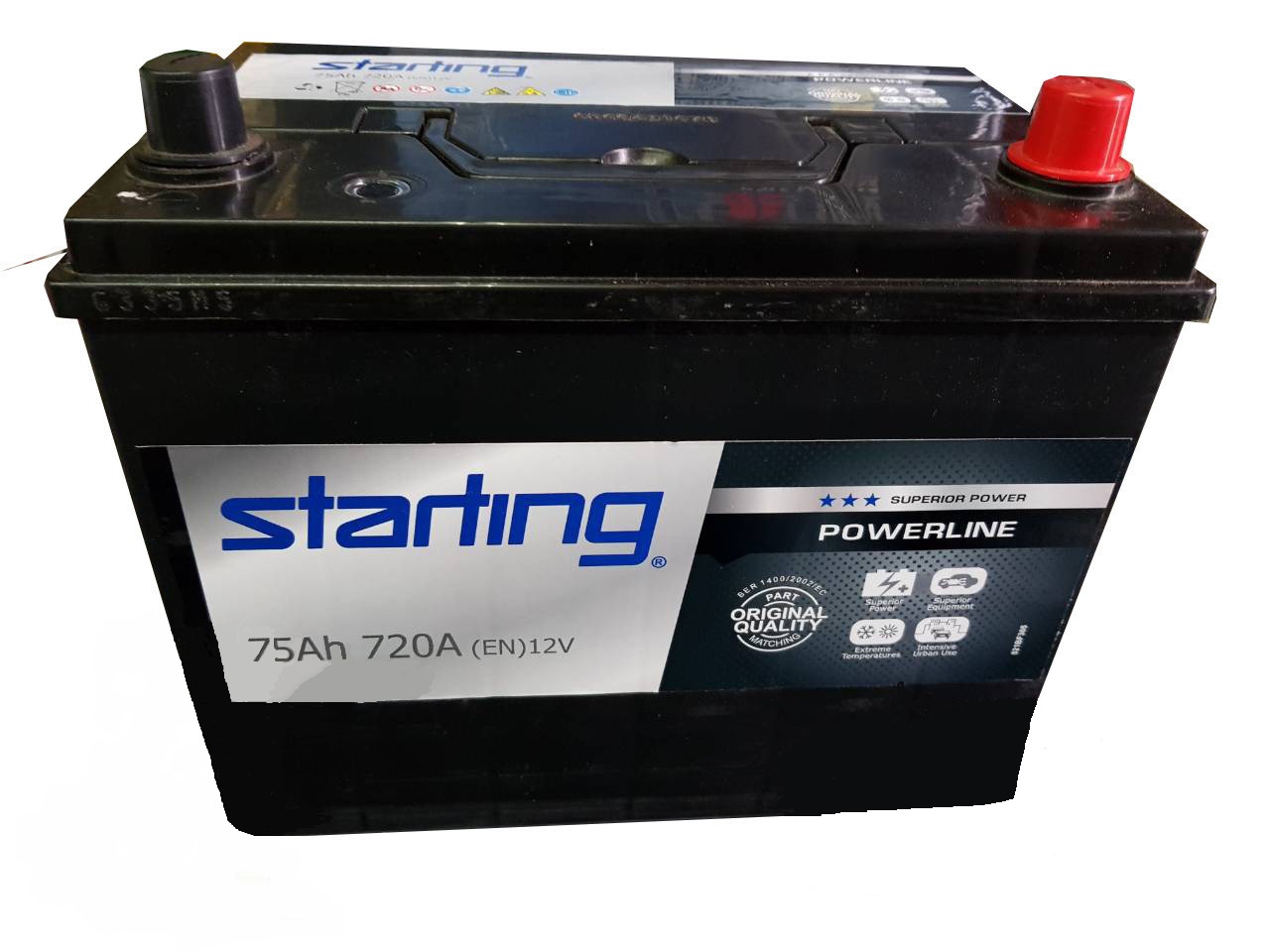 Start 575083072SMF Battery Start Ultra 12V 75AH 720A(EN) R+ 575083072SMF