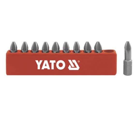 YT0470 Yato Set of cross bits pz1 1/4" 25mm 10pcs