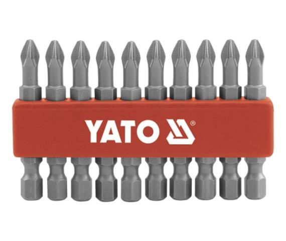 Yato YT-0477 Set of cross bits ph1 1/4" 50mm 10pcs YT0477