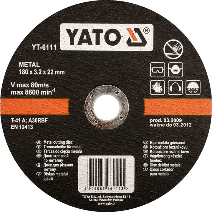 Yato YT-5923 Cutting disc for metal 125x1.2x22mm YT5923