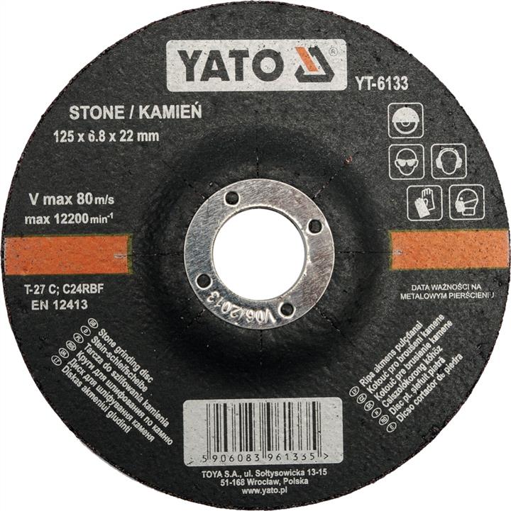 Yato YT-6133 Grinding disc, convex, for stone, 125x6.8 mm YT6133