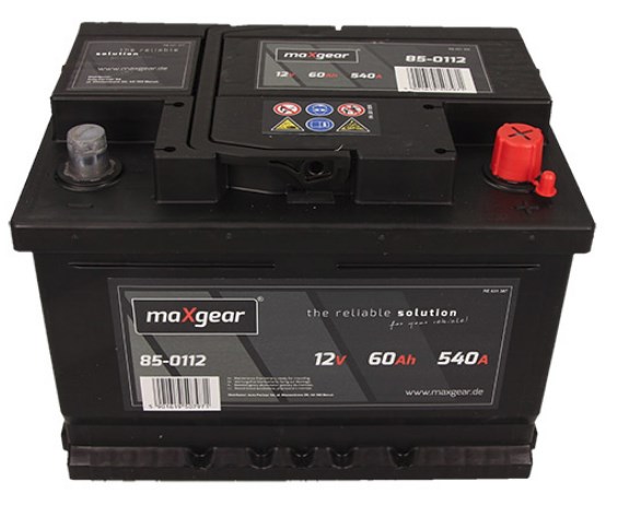 Maxgear 85-0112 Battery Maxgear 12V 60AH 540A(EN) R+ 850112
