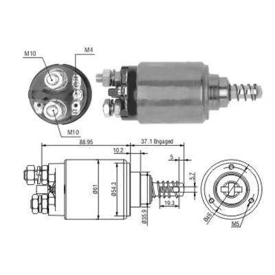 Meat&Doria 46192 Solenoid switch, starter 46192