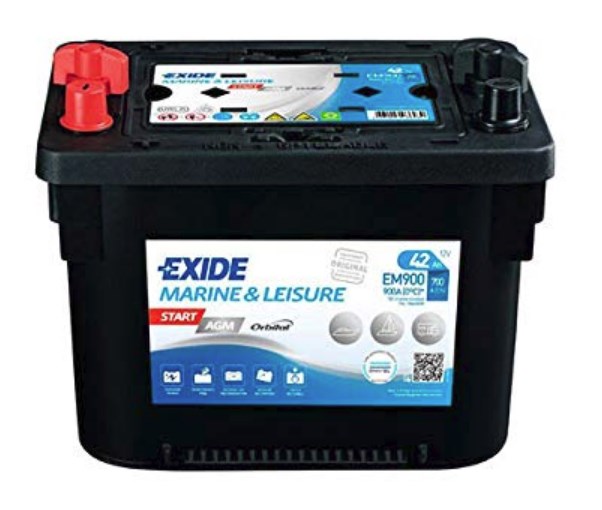 Exide EM900 Battery Exide Start AGM 12V 42AH 700A(EN) L+ EM900