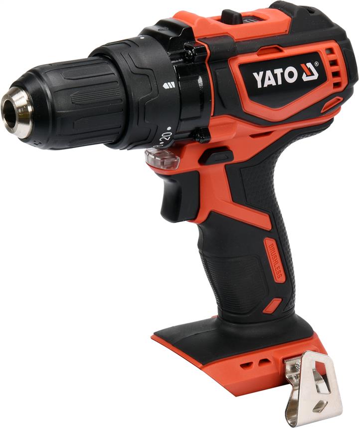Yato YT-82795 Screwdriver - brushless drill, without battery: 18 V. Li-Ion, 42 Nm, chuck diameter up to 13 mm YT82795