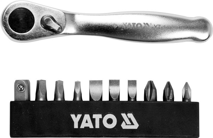 Yato YT-14390 Set of screwdriver bits with ratchet 1/4" 25 mm YT14390