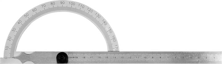 YT72141 Yato Protractor protractor with ruler 150 x 250 mm, range: 0-180°, 0-200 mm