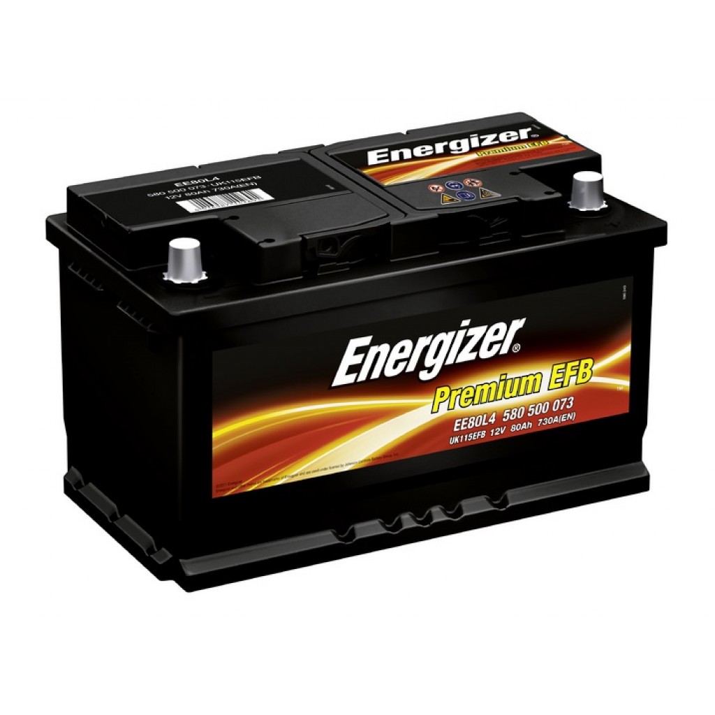Energizer EE80L4 Battery Energizer Premium EFB 12V 80AH 730A(EN) R+ EE80L4