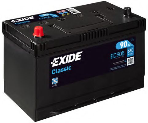 Exide EC905 Battery Exide Classic 12V 90AH 680A(EN) L+ EC905