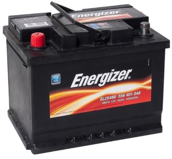 Energizer E-L2X 480 Battery Energizer 12V 56AH 480A(EN) L+ EL2X480