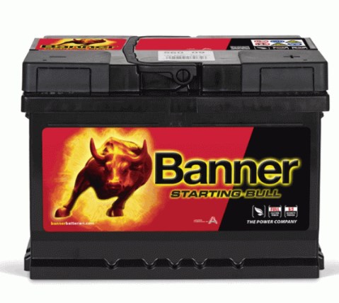 Banner 560 09 Battery Banner Starting Bull 12V 60Ah 480A(EN) R+ 56009